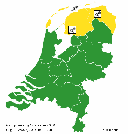 KNMI Geeft Code Geel Uit Voor Lokale Gladheid - RTV NOF