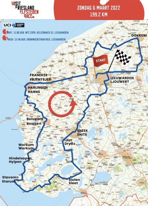 Routekaart Visit Friesland Elfstedenrace 516x720 